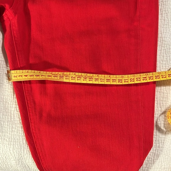 J. Crew Red Matchstick Jeans, Size 29, Low Waisted - Picture 10 of 10